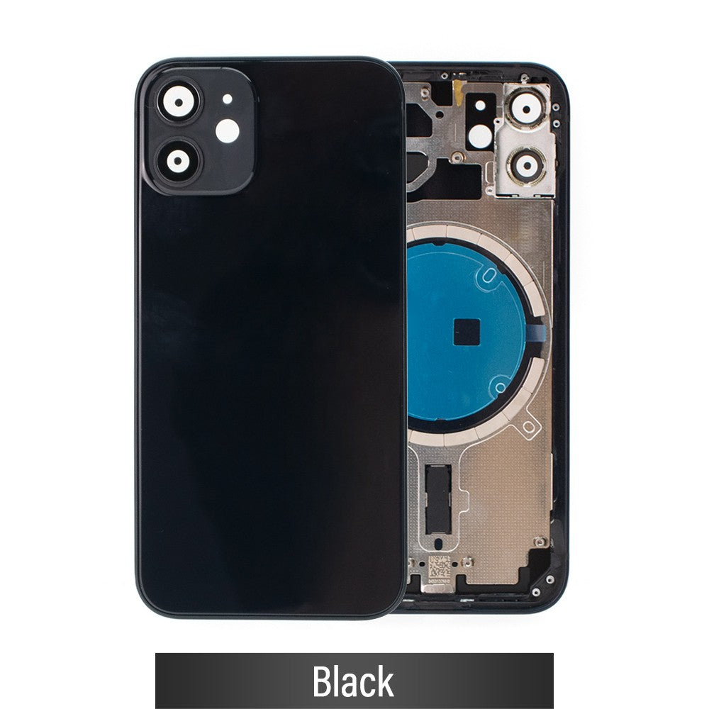 Rear Housing for iPhone 12 mini (NO LOGO)-Black Rear Housing for iPhone 12 mini (NO LOGO)-Black